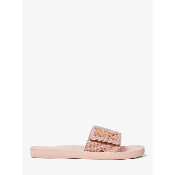 Michael Kors MK Slide Sandals Soft Pink 10M - Picture 3 of 5